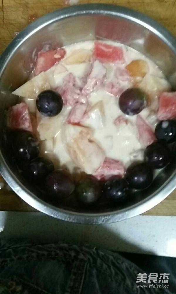 水果酸奶的做法