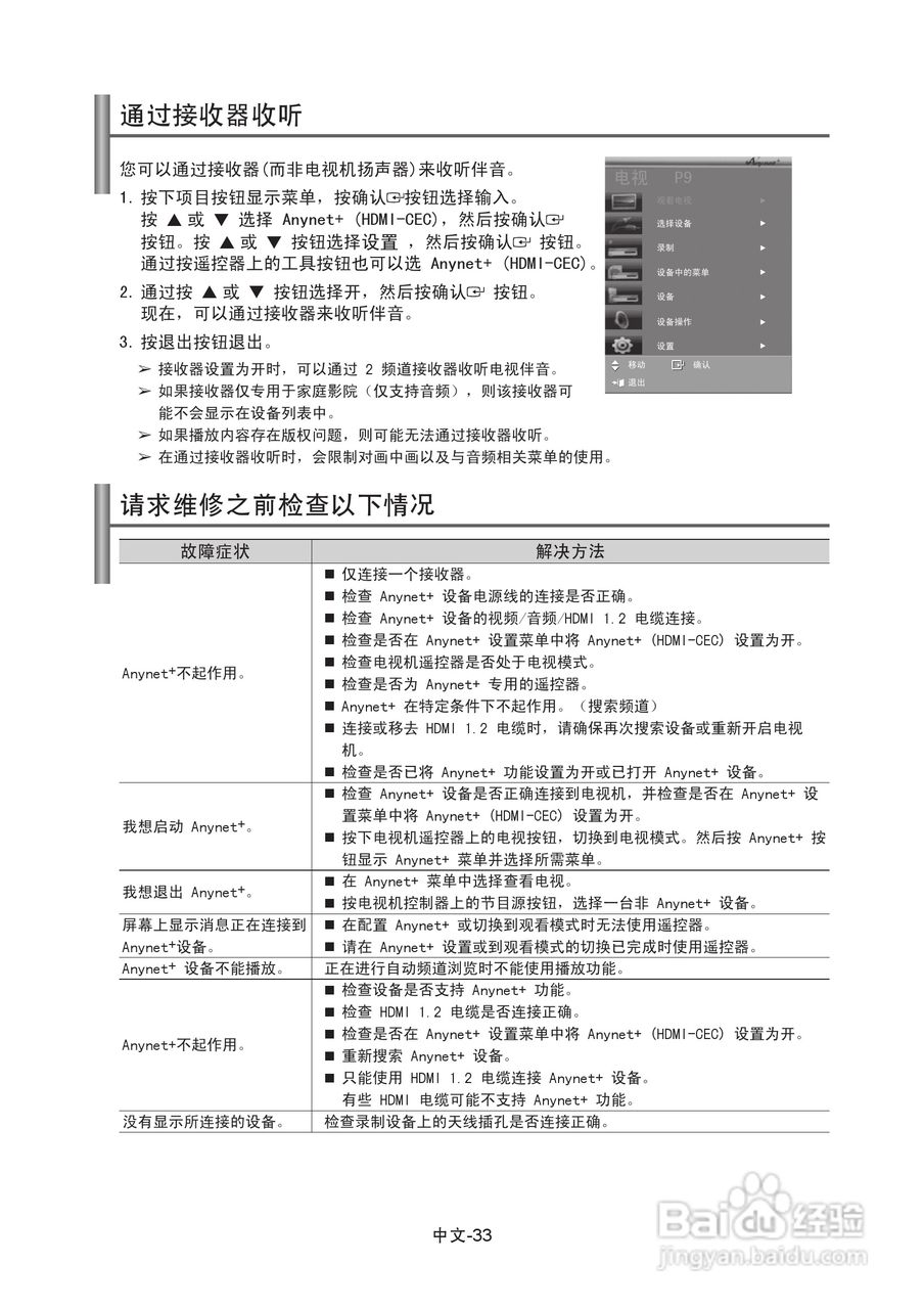 三星LA40A350C1液晶彩电使用说明书:[4]
