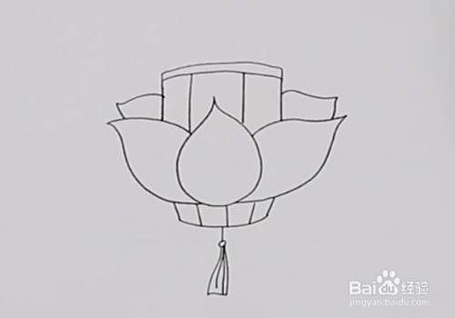 怎样画花灯好看