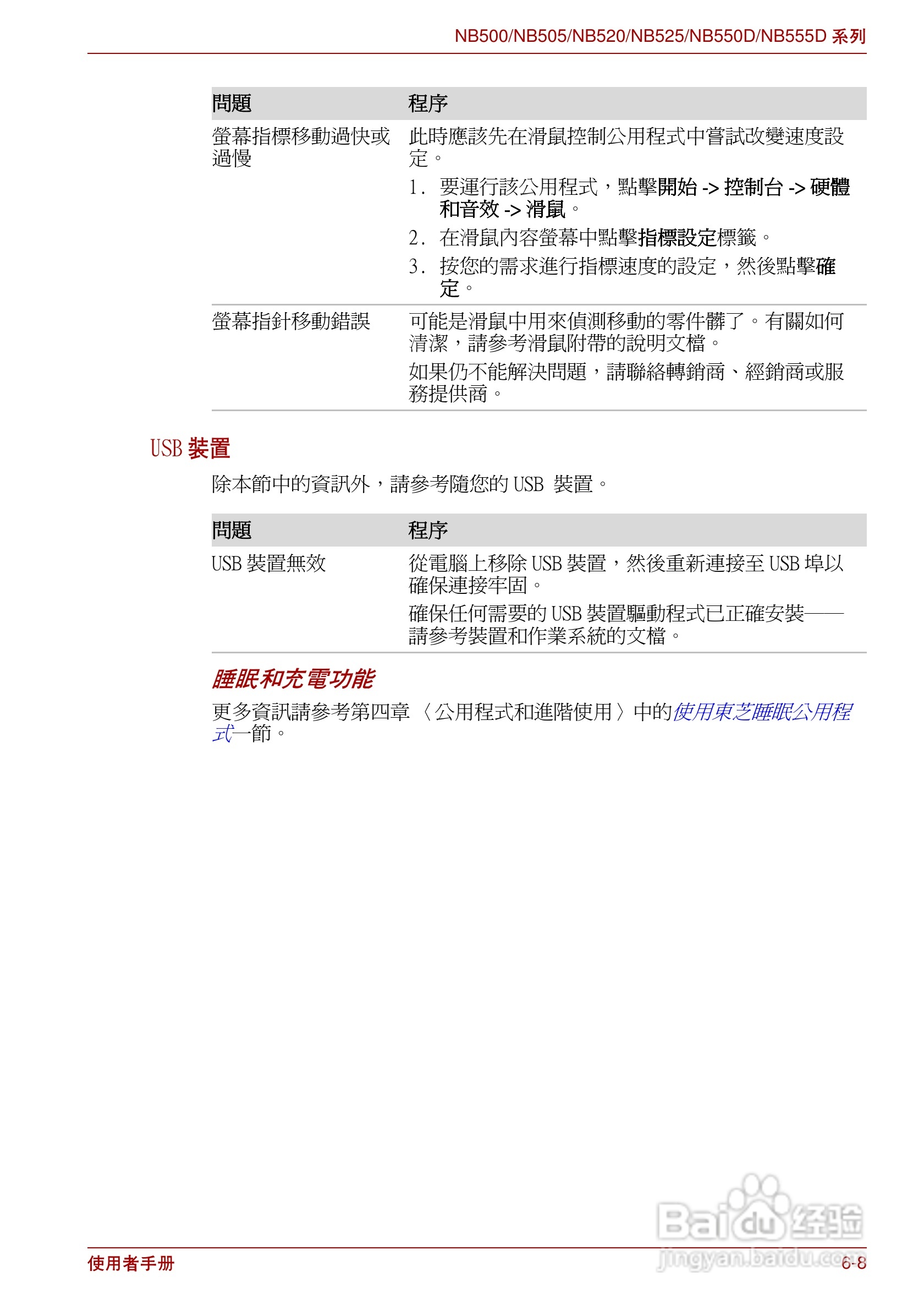 东芝NB500笔记本电脑使用说明书:[9]