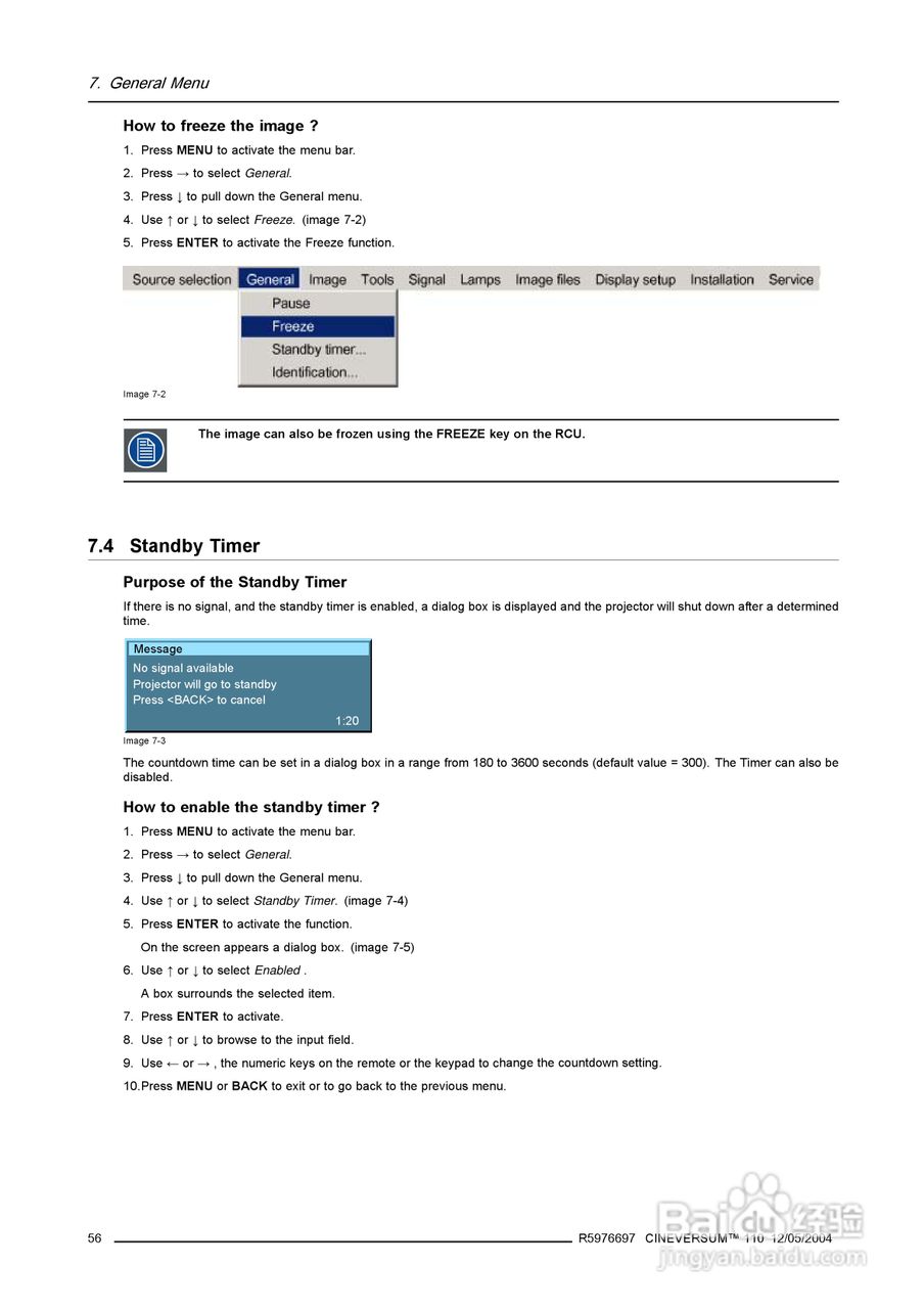 Barco巴可 Cine VERSUM 110投影机说明书:[6]