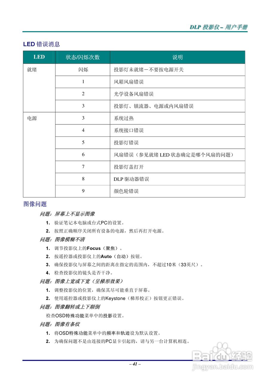 丽讯Vivitek D638MX投影机说明书:[5]