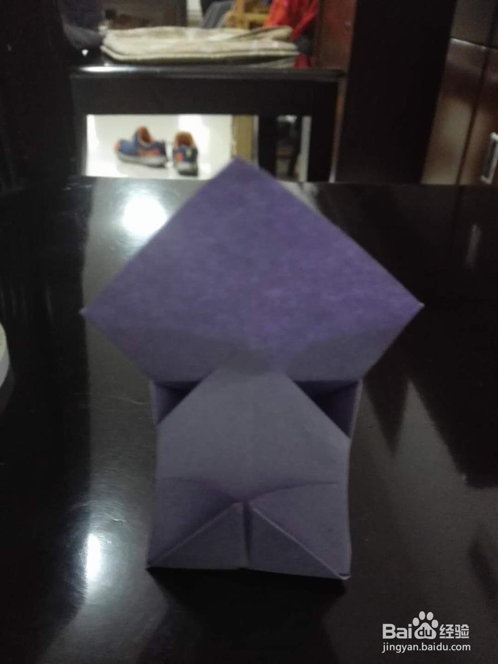 粘贴式四棱锥的折法