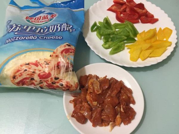 奥尔良鸡腿肉披萨