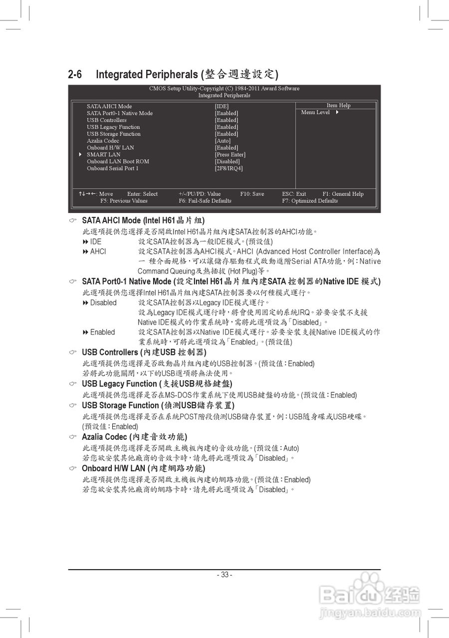 技嘉 GA-H61M-S2H主板使用手冊:[4]