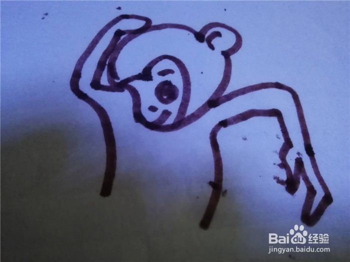 怎么样用简笔画画小猴子