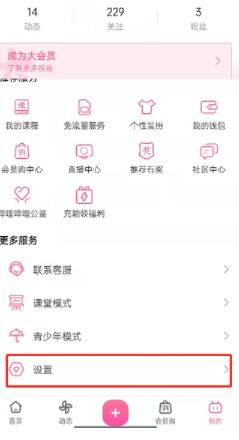 哔哩哔哩深色模式跟随在哪开启