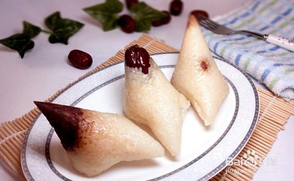 一步步做馋嘴的红枣豆沙粽