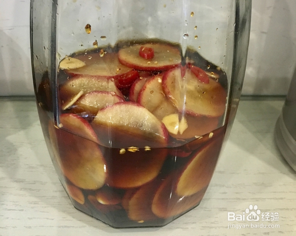 健康餐酸甜爽口的酱萝卜