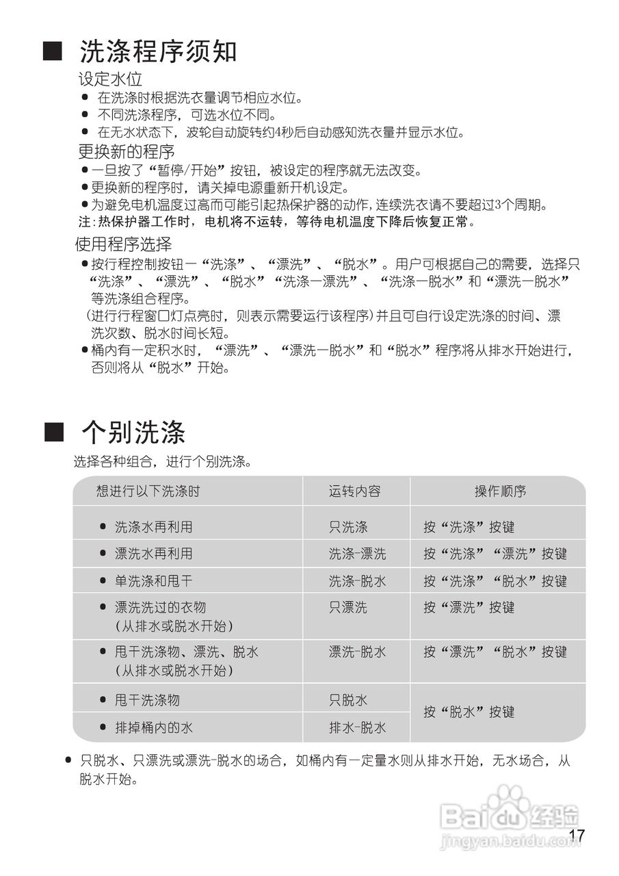 松下XQB65-Q690U洗衣机使用说明书:[2]