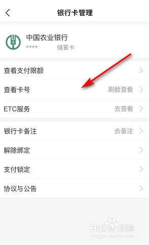 支付宝怎么查看绑定的银行卡卡号
