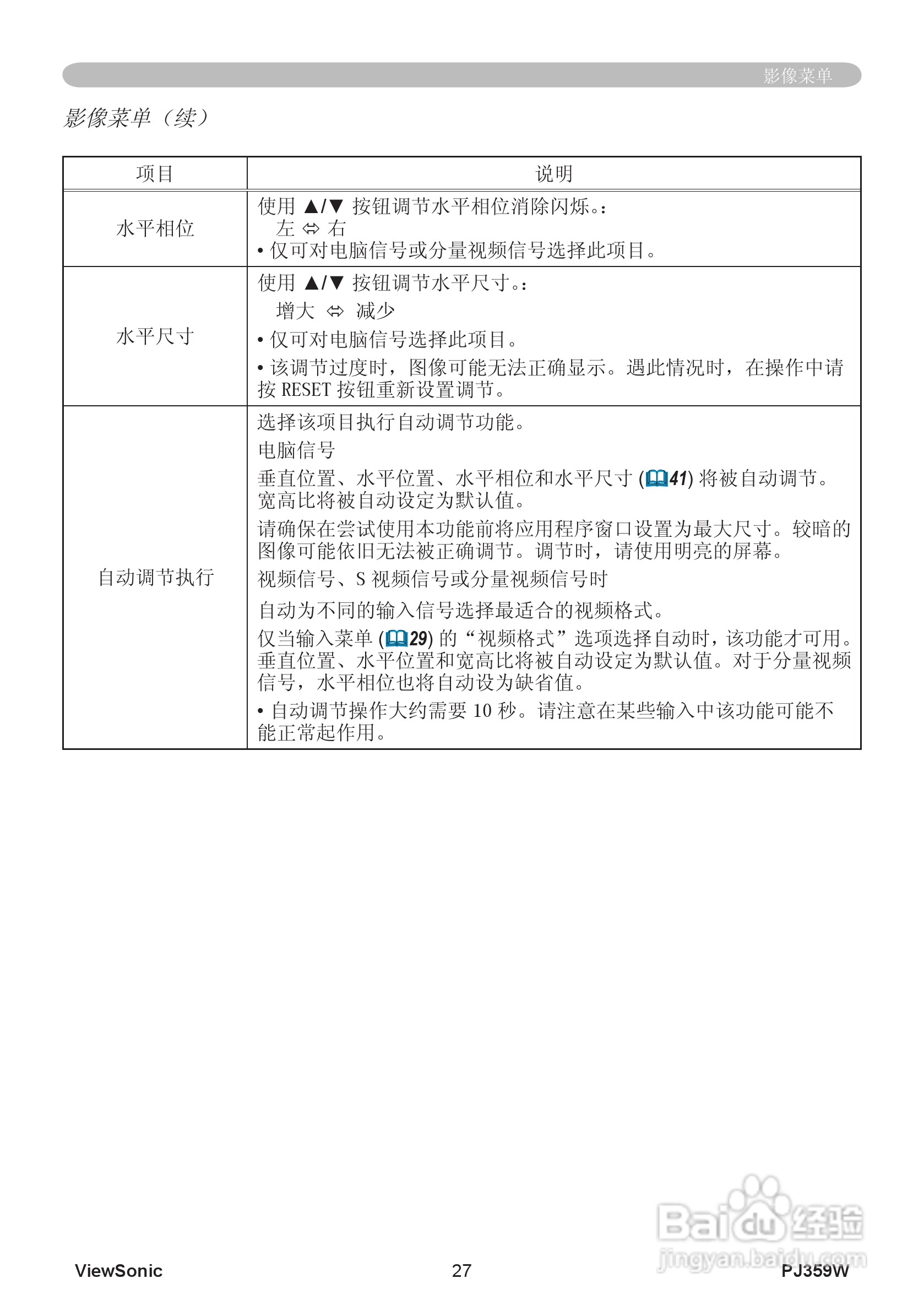 优派PJ359W投影机使用说明书:[4]