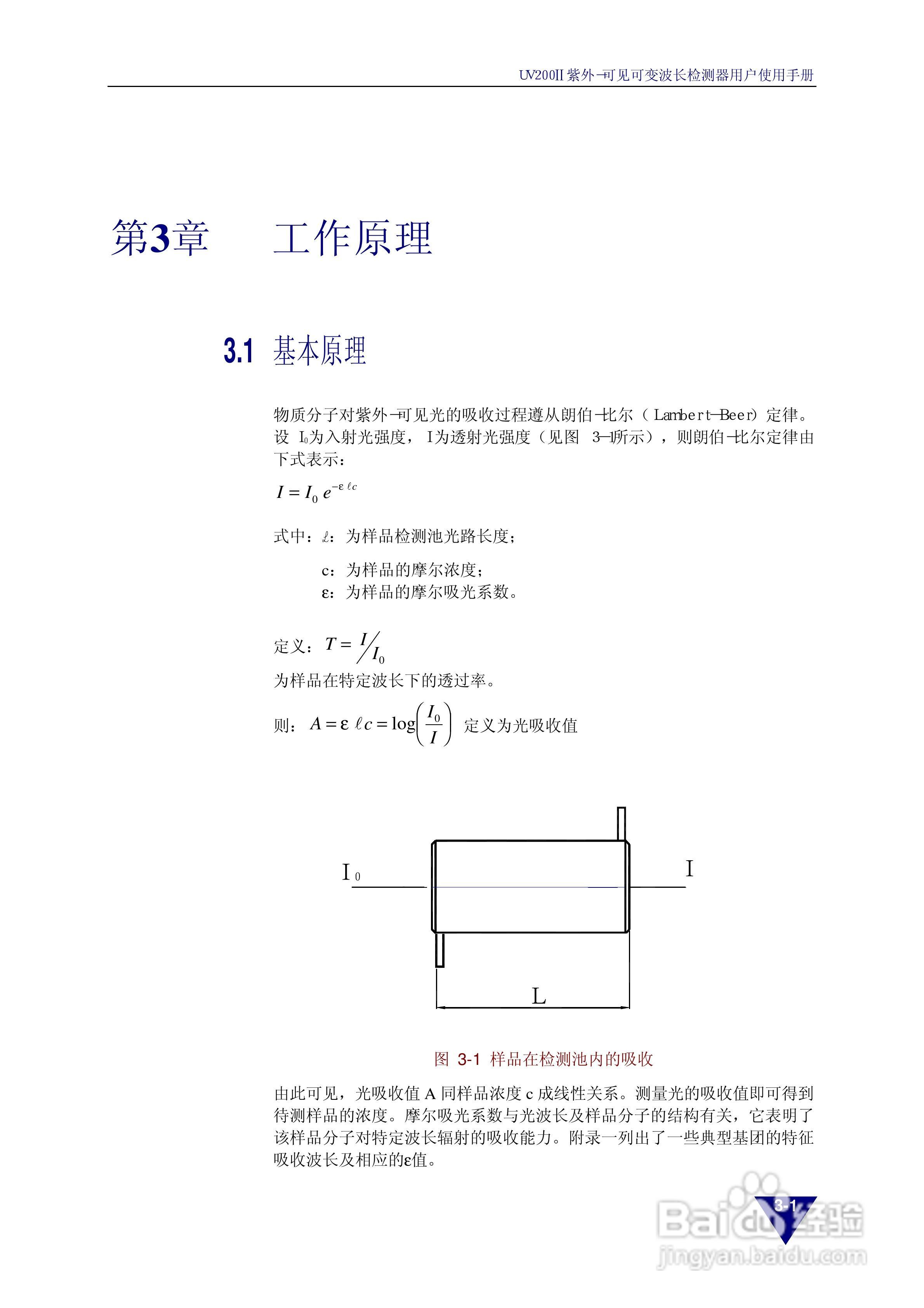 依利特 UV200Ⅱ紫外-可见可变波长检测器用户使用手册:[1]