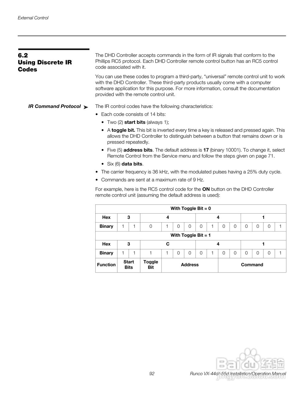 Runco VX-55d投影机使用说明书:[11]