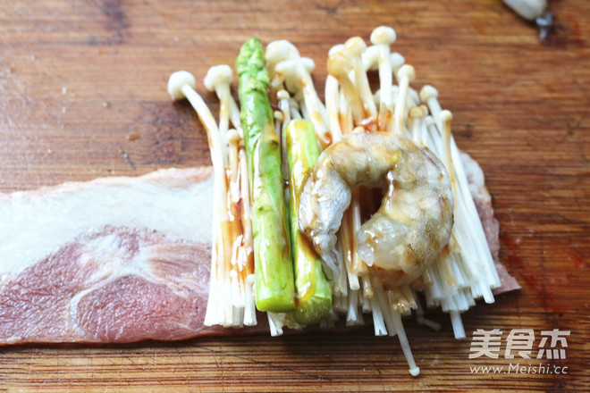 培根鲜虾卷的做法