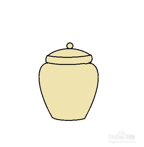 各种各样的陶罐简笔画图片