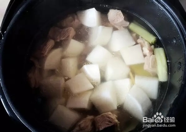 健康美食萝卜炖羊肉