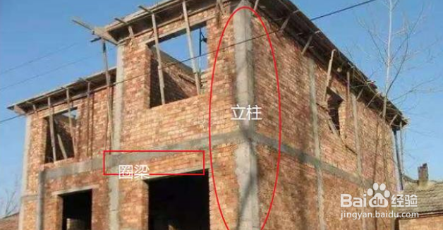 农村盖房子只做圈梁不立柱子会怎么样?