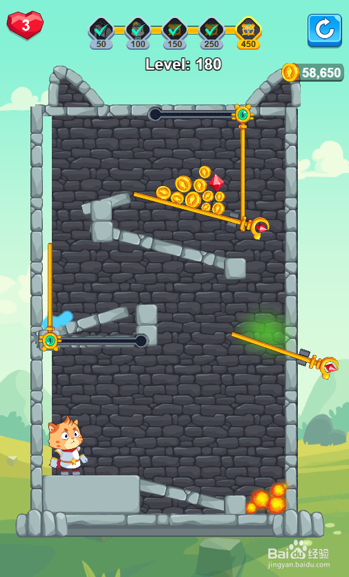 Super Kitty Rescue的Level 180怎样通关?