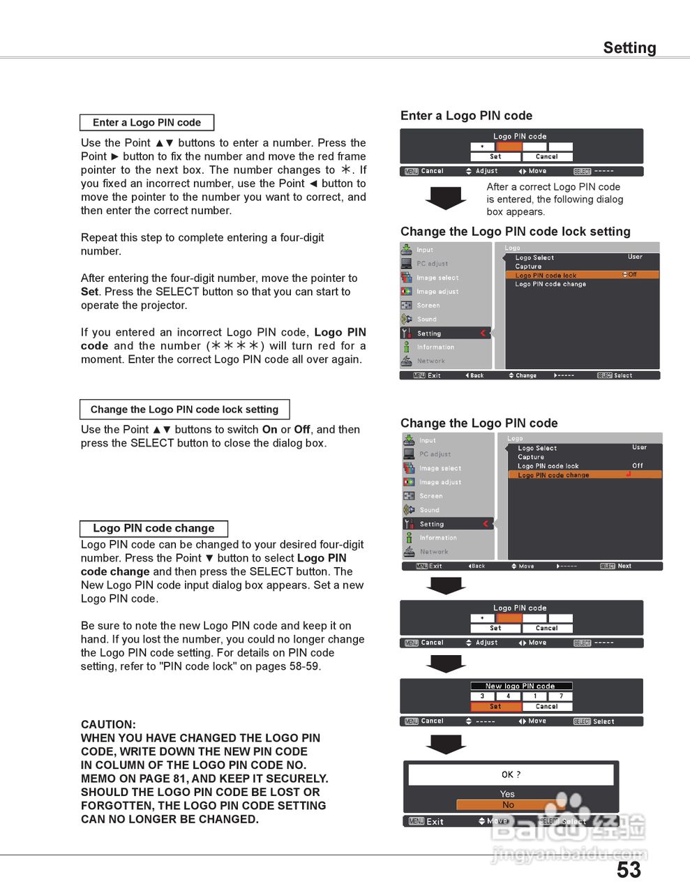 EIKI爱其 LC-XB43N投影机说明书:[6]