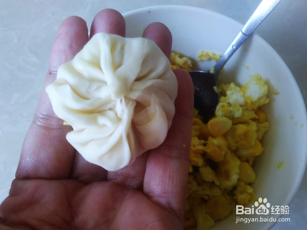 玉米蛋馅小煎饺