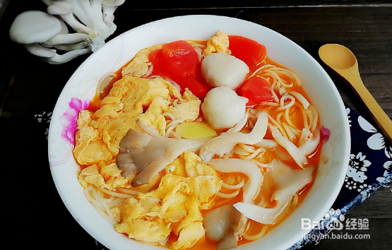 茄汁热汤面的家常做法
