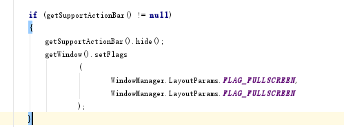 安卓开发怎么隐藏顶部标题栏
