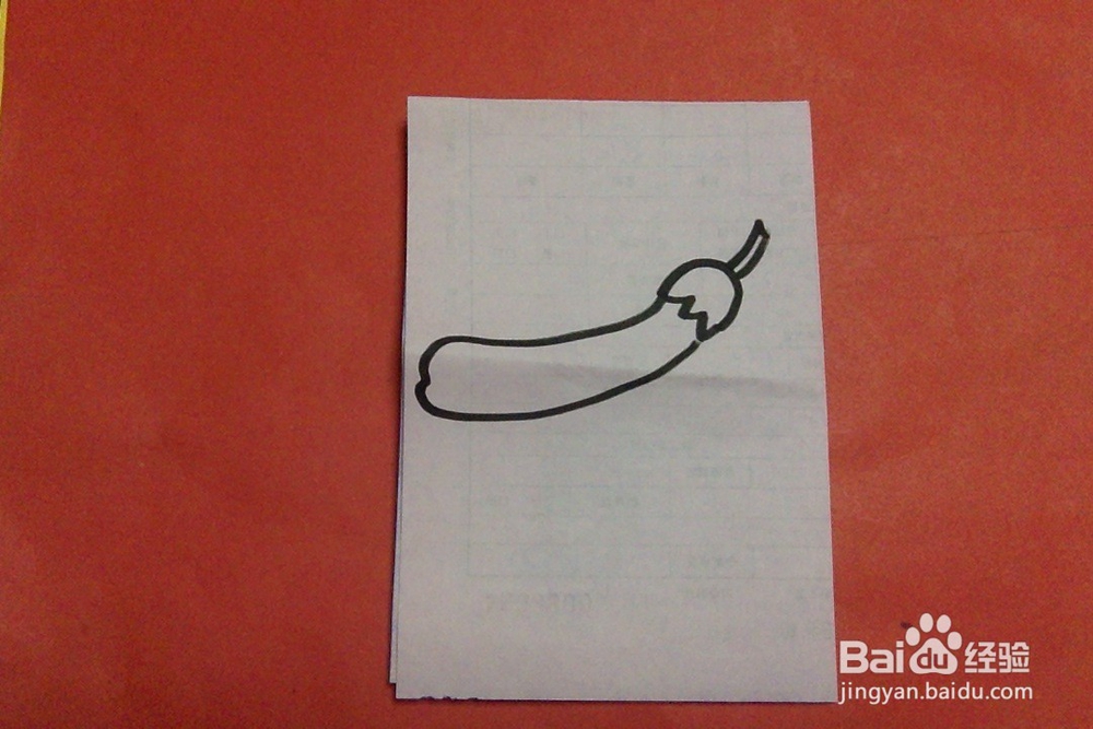 怎样画茄子？儿童入门儿学画蔬菜。