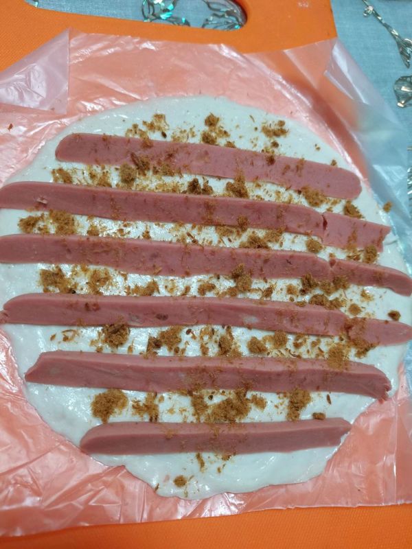 香酥火腿肉松饼