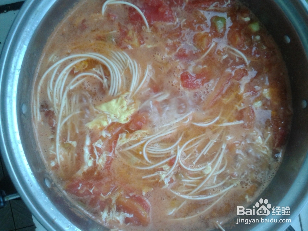 美味的西红柿鸡蛋面制作