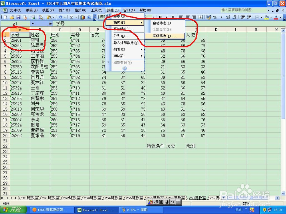 如何从电子表格中筛选自定义数据