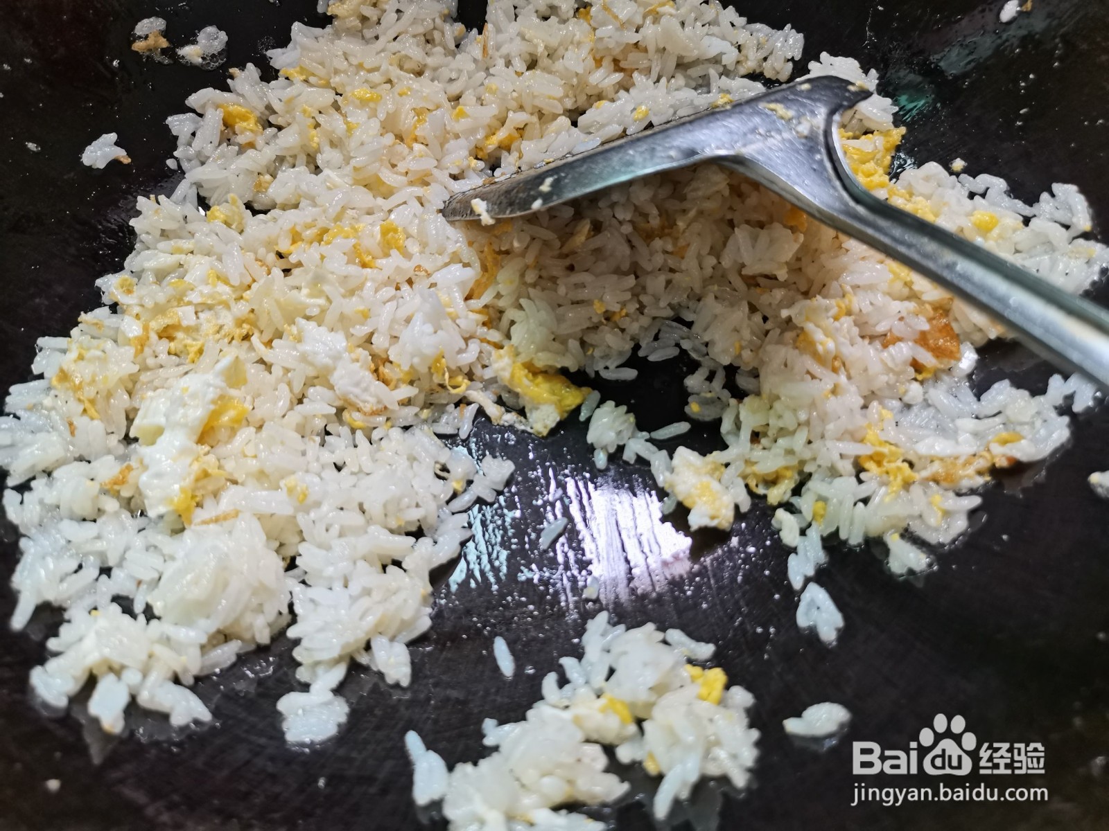 小白菜蛋炒饭的做法