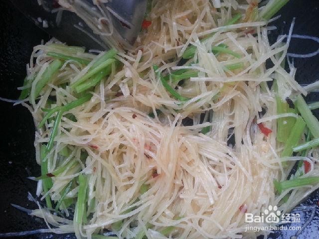 芹菜炒土豆丝