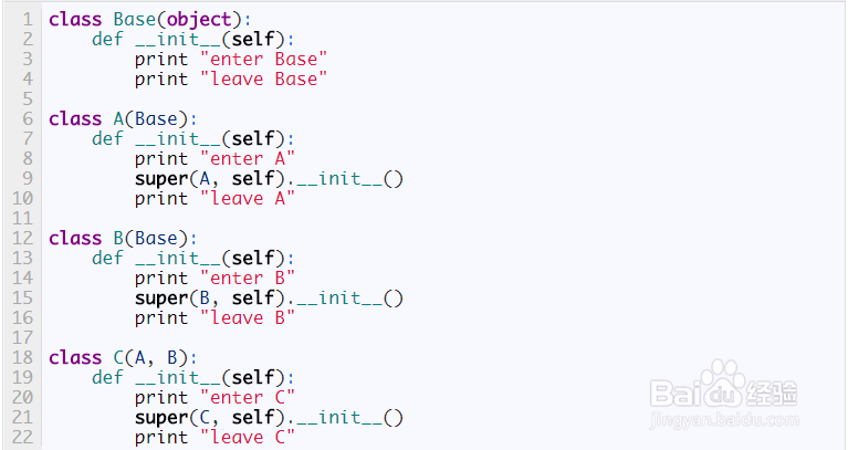 python中super方法的用法及含义