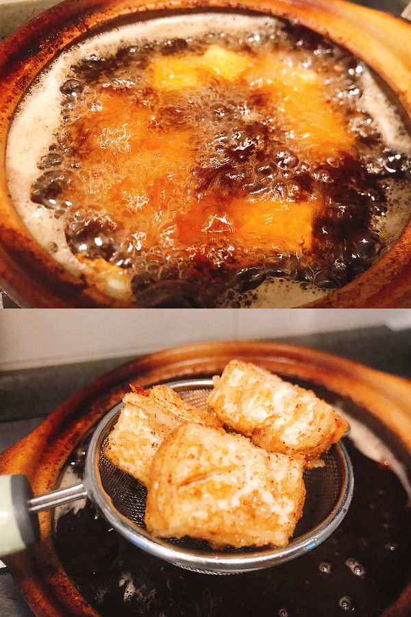 蜜汁茄子炸豆腐