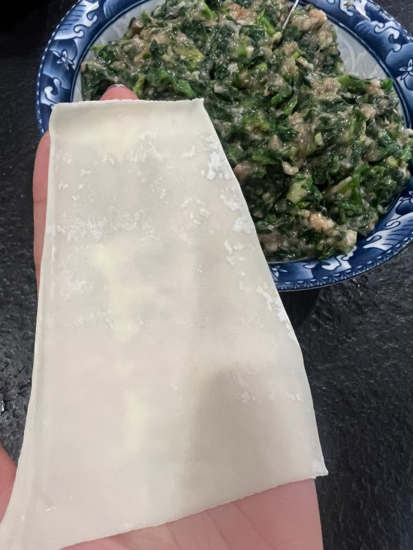 梯形馄饨皮包馄饨