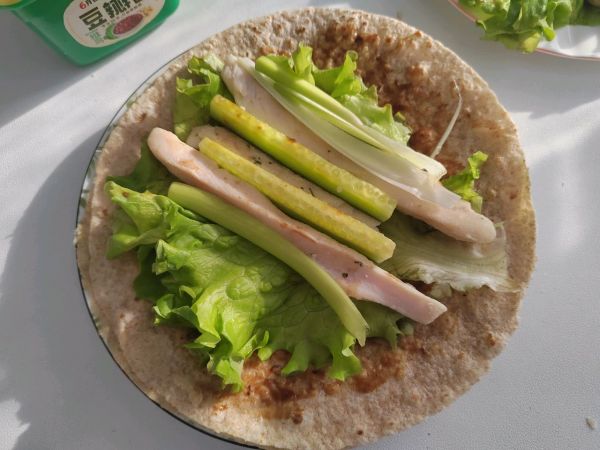 减脂水煎鸡肉卷