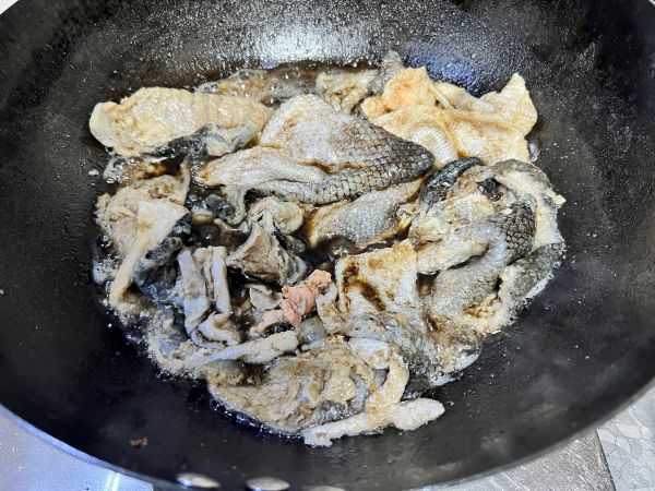 家炖挪威三文鱼皮