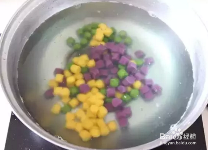 美味零食---彩色蔬菜芋圆