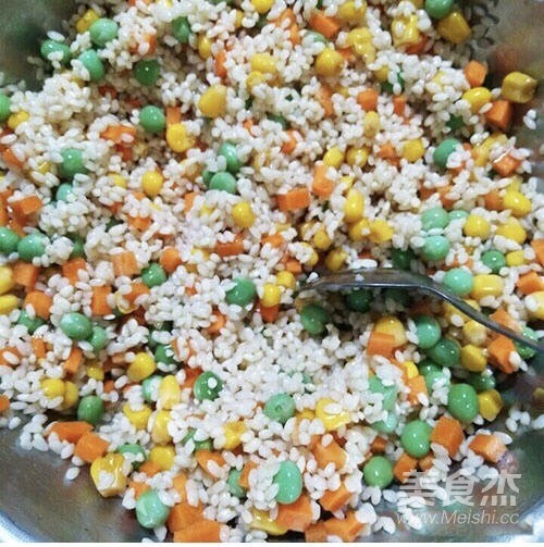 五彩糯米蛋的做法