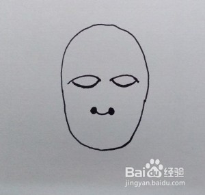 线描画：脸谱（1）