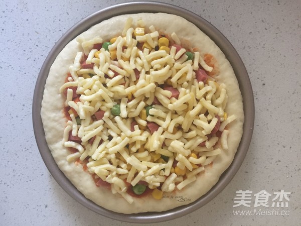 杂蔬火腿披萨