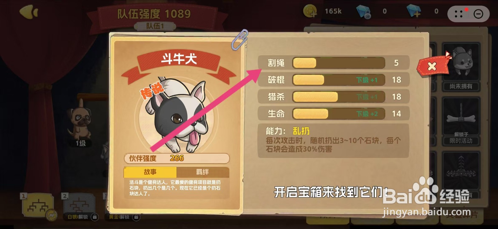 狗狗呼叫喵星如何查看斗牛犬的【割绳】