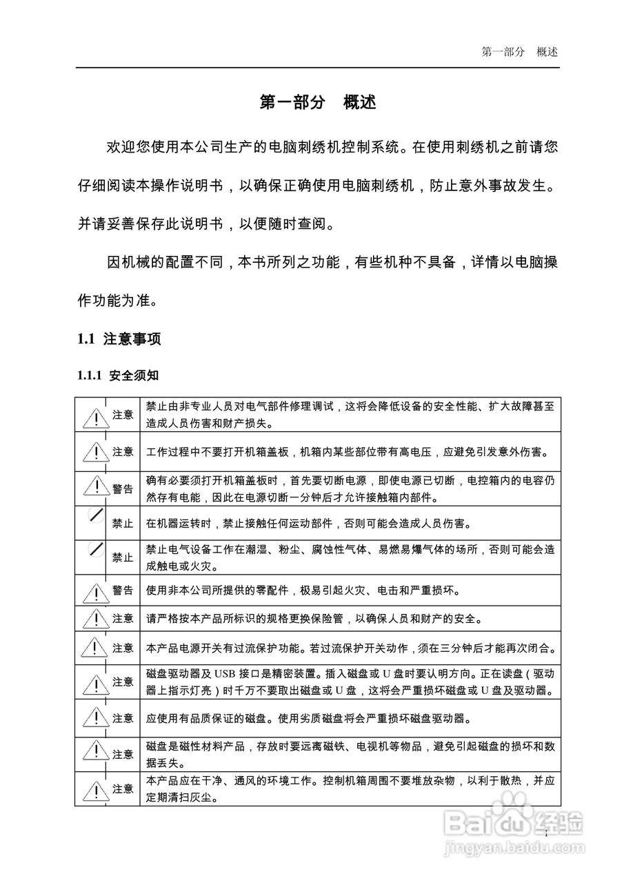 A68电脑刺绣机说明书:[1]