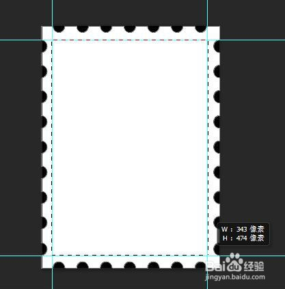 PS怎么制作个人邮票效果