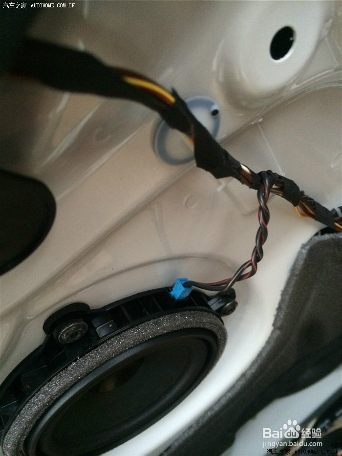 宝马高音头 宝马5系改哈曼卡顿高音头施工实拍