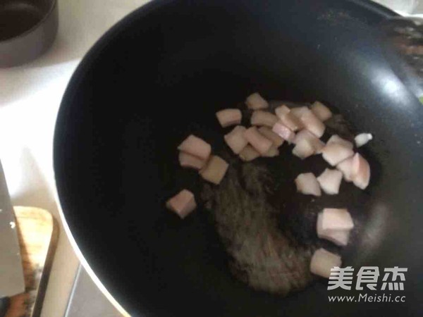 猪油渣炒菜心