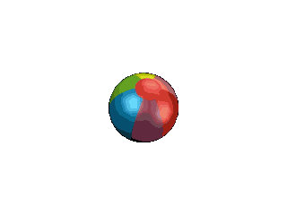 ulead cool 3d中创建旋转的彩球动画