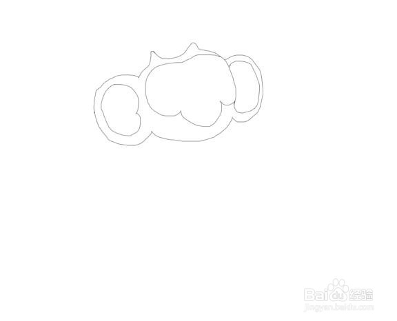 坐在香蕉上面的小猴子怎么画，怎么画小猴子