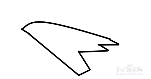 幽灵b2轰炸机简笔画教程